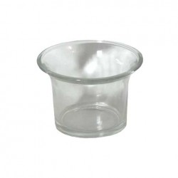 Bougeoir photophore évasé en verre pour bougie
