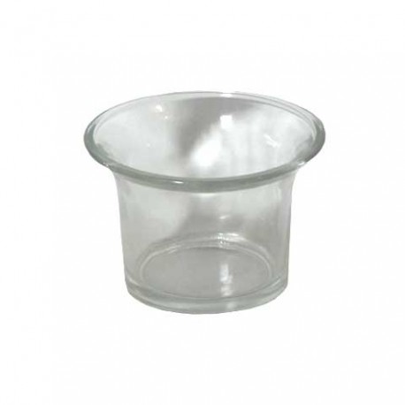 Bougeoir photophore évasé en verre pour bougie