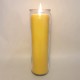 Bougie longue durée veilleuse votive neuvaine en cire d'abeille