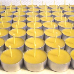 32 tealight beeswax candles