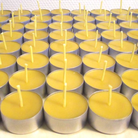 Bougies chauffe-plat en cire d'abeille